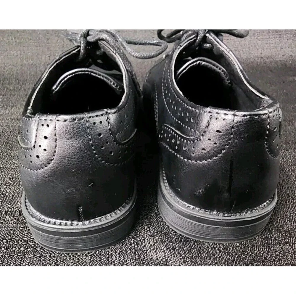 STEVE MADDEN Little Boys Bevan Lace‎ up Classic Oxford Shoes Black Size 11 EUC